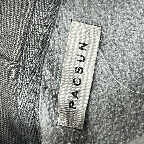 Pacsun Hoodie Men’s Large Gray Be Patient Third Eye Palm - Picture 4 of 5
